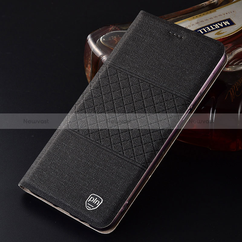 Cloth Case Stands Flip Cover H14P for Samsung Galaxy S25 5G