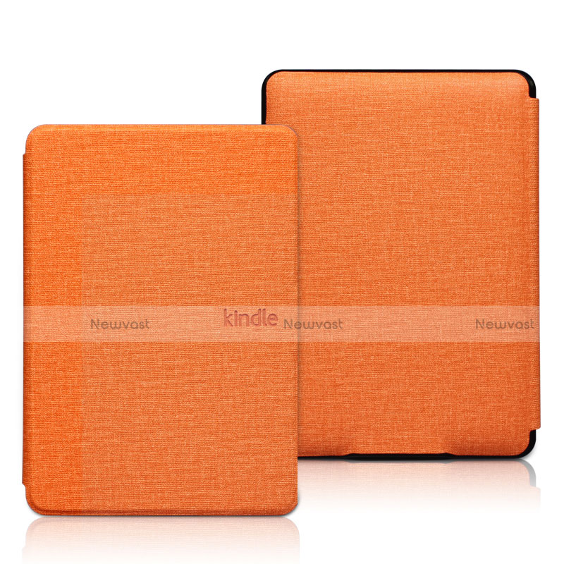 Cloth Case Stands Flip Cover L01 for Amazon Kindle 6 inch Orange