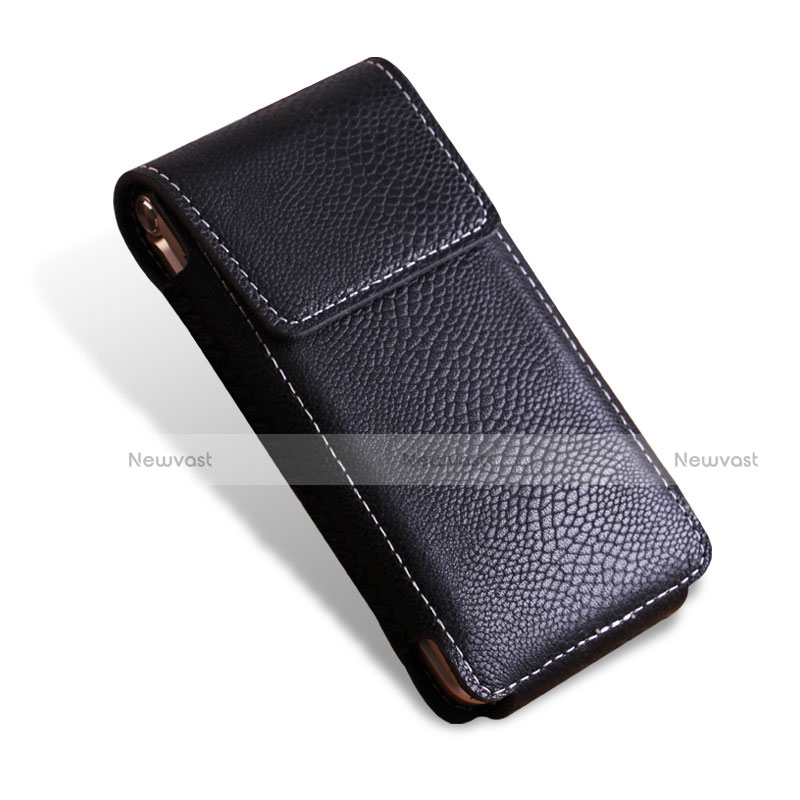 Crocodile Leather Case Flip Cover for Samsung W(2016) Black