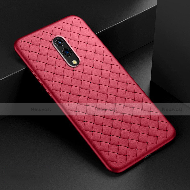 Custodia Silicone Morbida In Pelle Cover S01 per Oppo Realme X