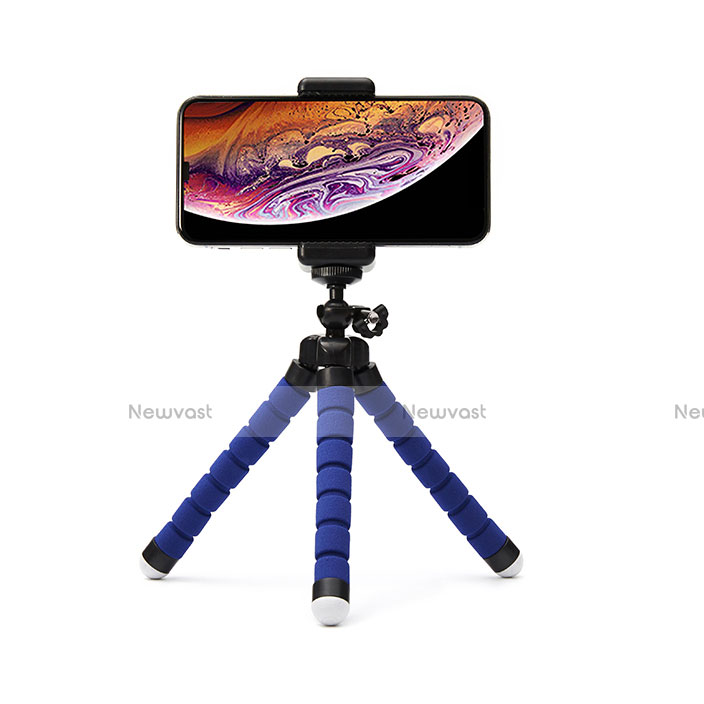 Extendable Folding Handheld Selfie Stick Tripod Bluetooth Remote Shutter Universal T16 Blue