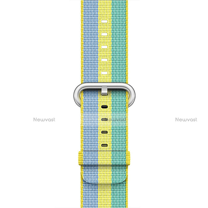 Fabric Bracelet Band Strap for Apple iWatch 3 38mm Yellow