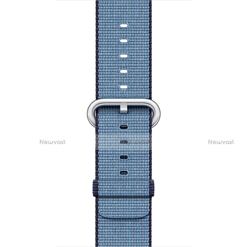 Fabric Bracelet Band Strap for Apple iWatch 3 42mm Blue