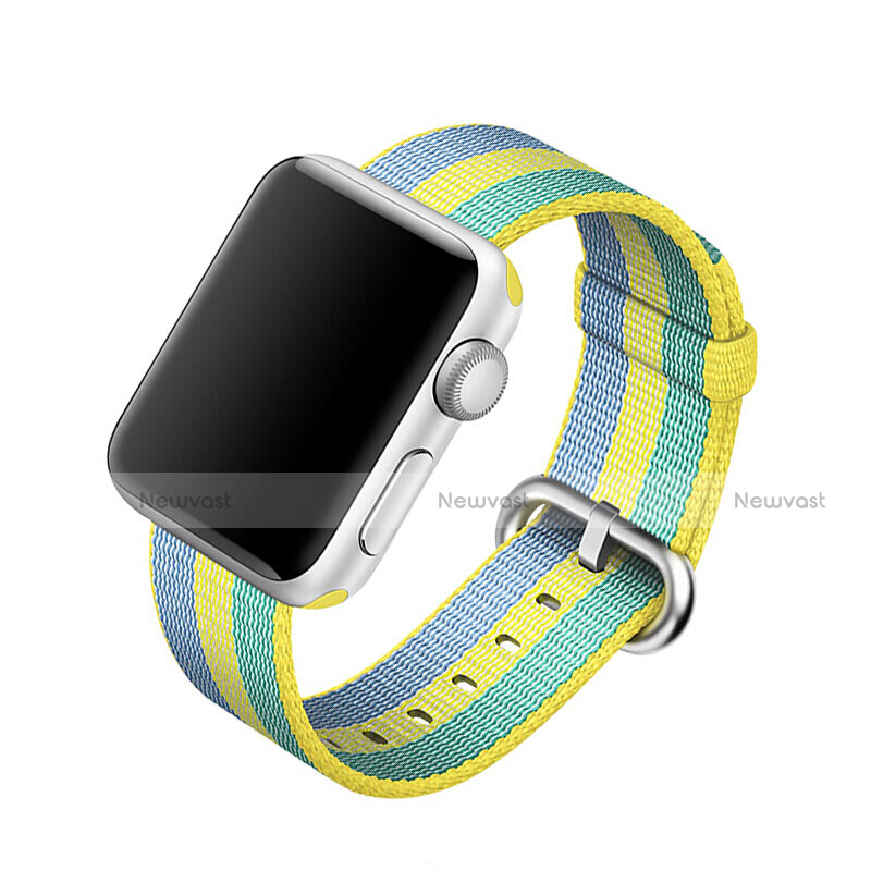 Fabric Bracelet Band Strap for Apple iWatch 3 42mm Yellow