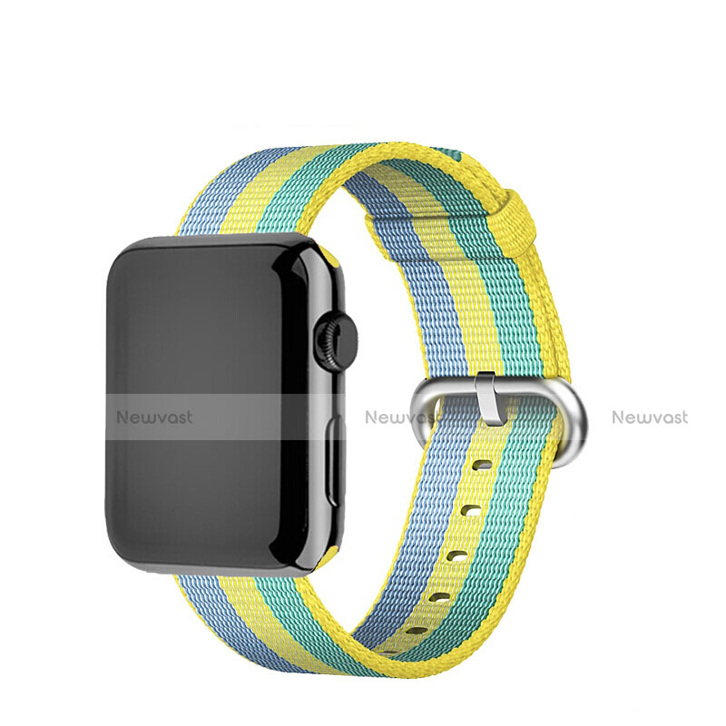 Fabric Bracelet Band Strap for Apple iWatch 38mm Yellow