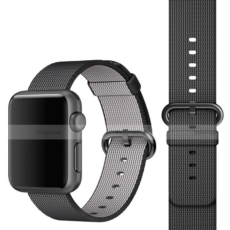 Fabric Bracelet Band Strap for Apple iWatch 5 40mm Black
