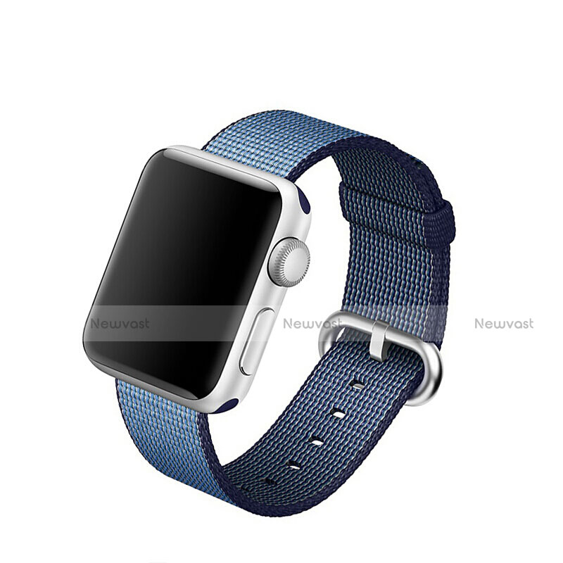 Fabric Bracelet Band Strap for Apple iWatch 5 40mm Blue