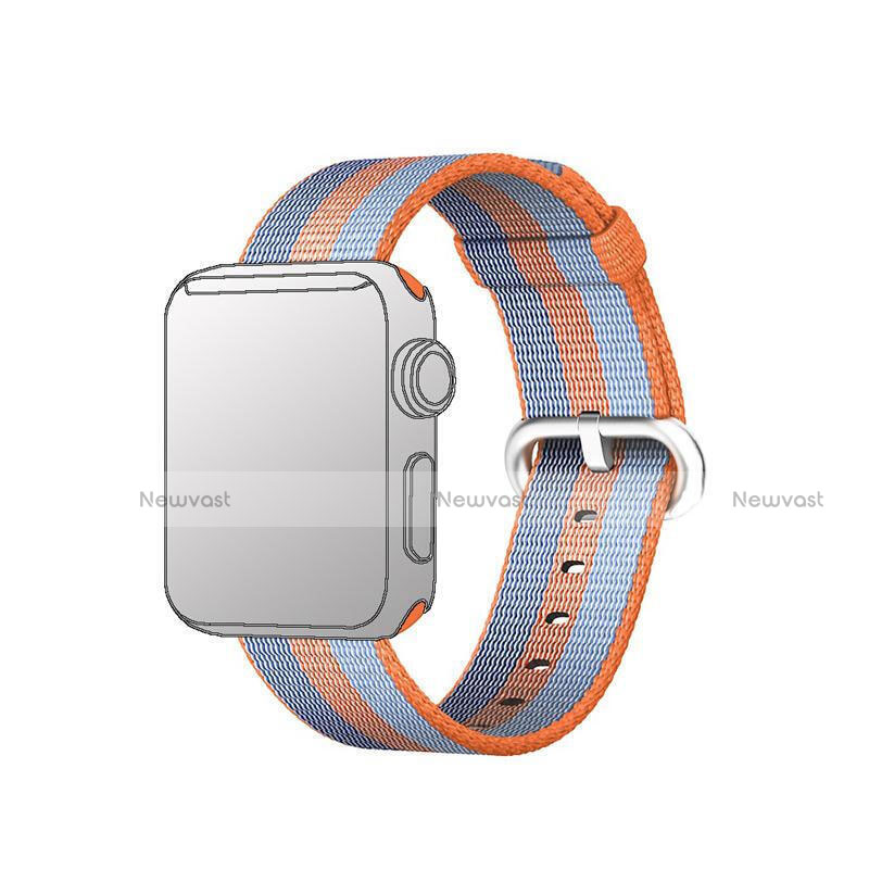 Fabric Bracelet Band Strap for Apple iWatch 5 40mm Orange
