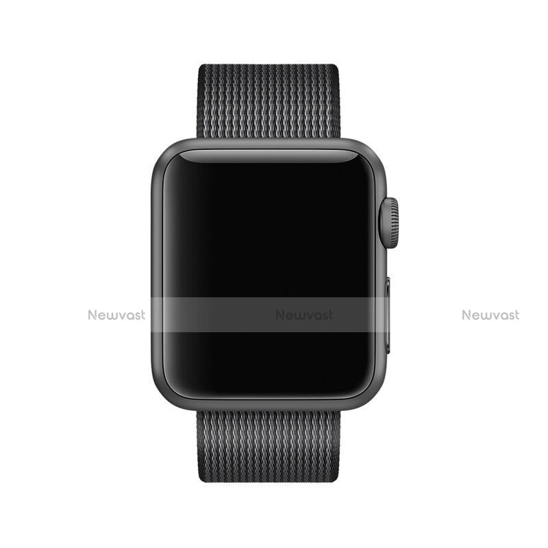 Fabric Bracelet Band Strap for Apple iWatch 5 44mm Black