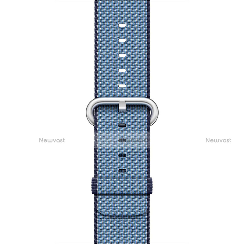 Fabric Bracelet Band Strap for Apple iWatch 5 44mm Blue