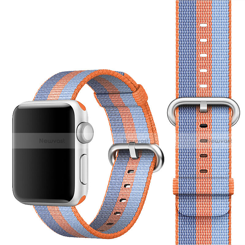 Fabric Bracelet Band Strap for Apple iWatch 5 44mm Orange