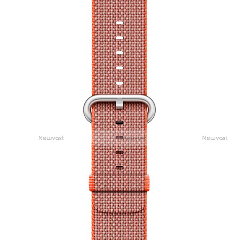 Fabric Strap Bracelet Band for Apple iWatch 3 42mm Orange