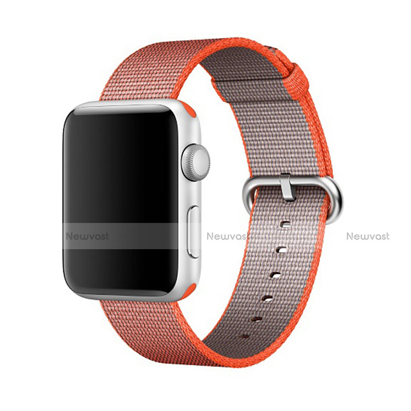 Fabric Strap Bracelet Band for Apple iWatch 38mm Orange