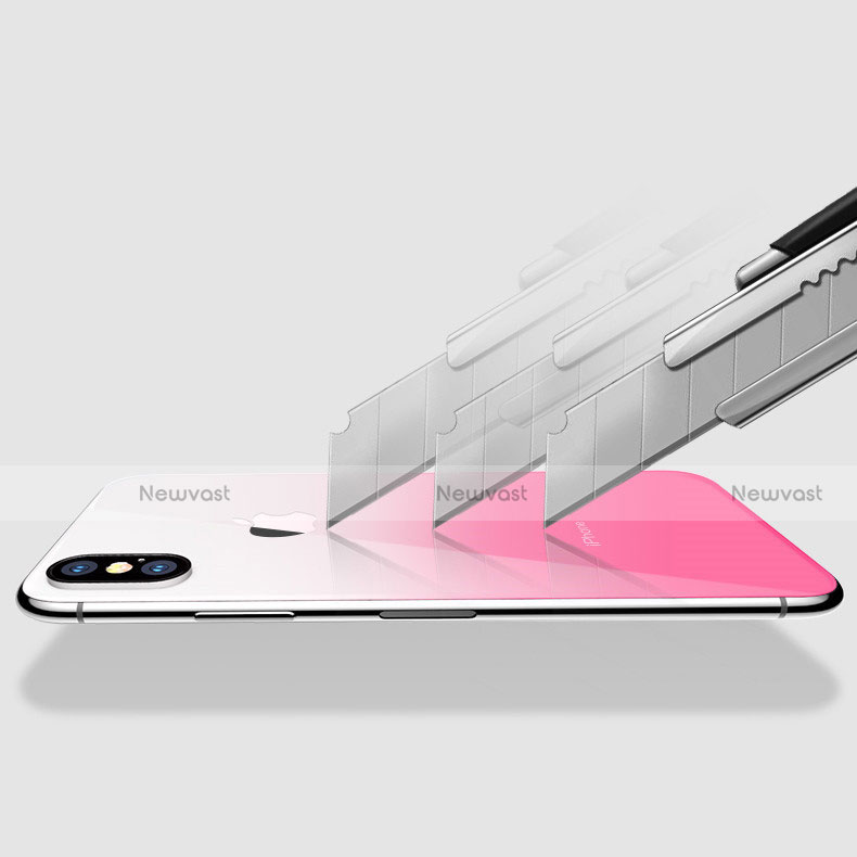 Film Back Protector Gradient for Apple iPhone Xs Pink