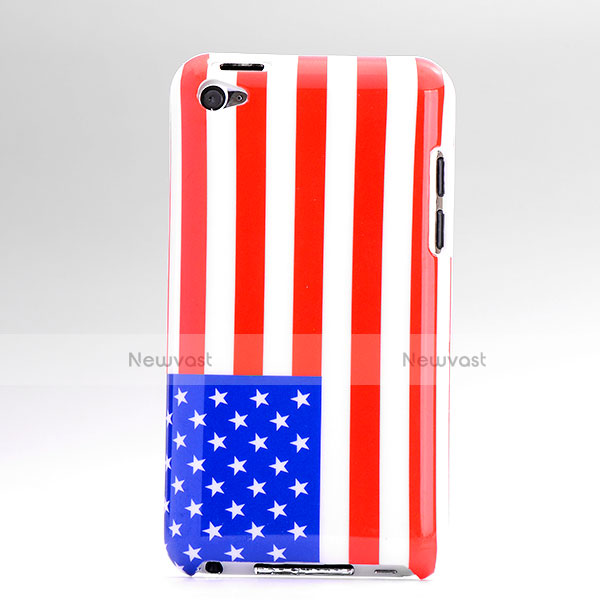 Flag United States Plastic Hard Rigid Cover for Apple iPod Touch 4 Colorful