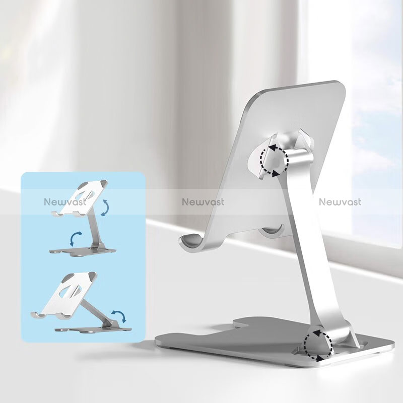 Flexible Tablet Stand Mount Holder Universal D01 for Apple iPad Pro 12.9 (2020) Silver