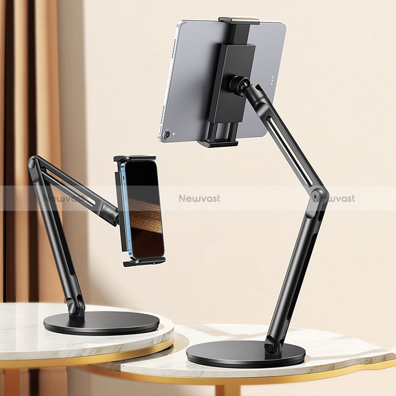 Flexible Tablet Stand Mount Holder Universal D03 for Samsung Galaxy Tab S7 Plus 5G 12.4 SM-T976 Black