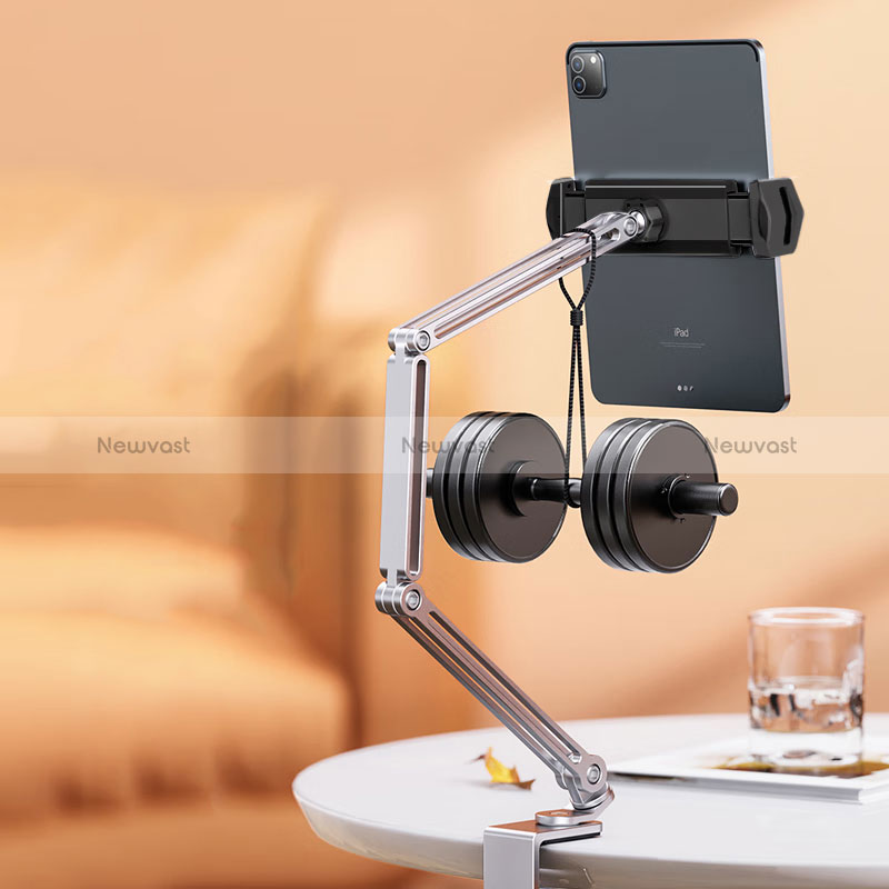 Flexible Tablet Stand Mount Holder Universal D04 for Samsung Galaxy Tab S7 Plus 5G 12.4 SM-T976 Black