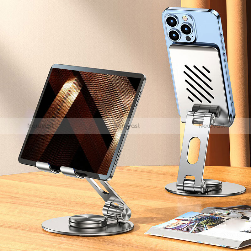 Flexible Tablet Stand Mount Holder Universal D09 for Samsung Galaxy Tab S7 Plus 5G 12.4 SM-T976 Silver