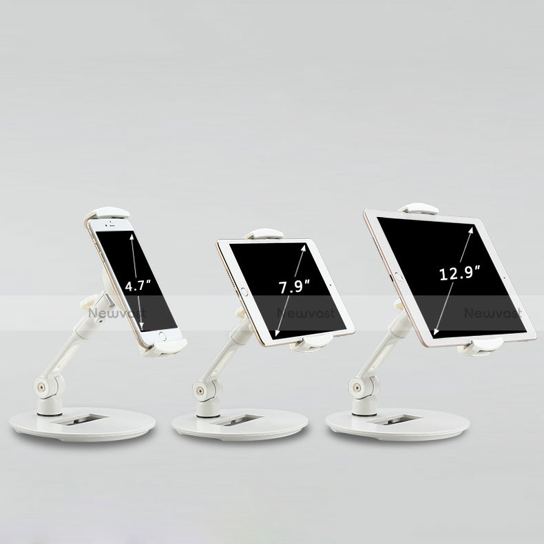 Flexible Tablet Stand Mount Holder Universal H06 for Samsung Galaxy Note 10.1 2014 SM-P600 White