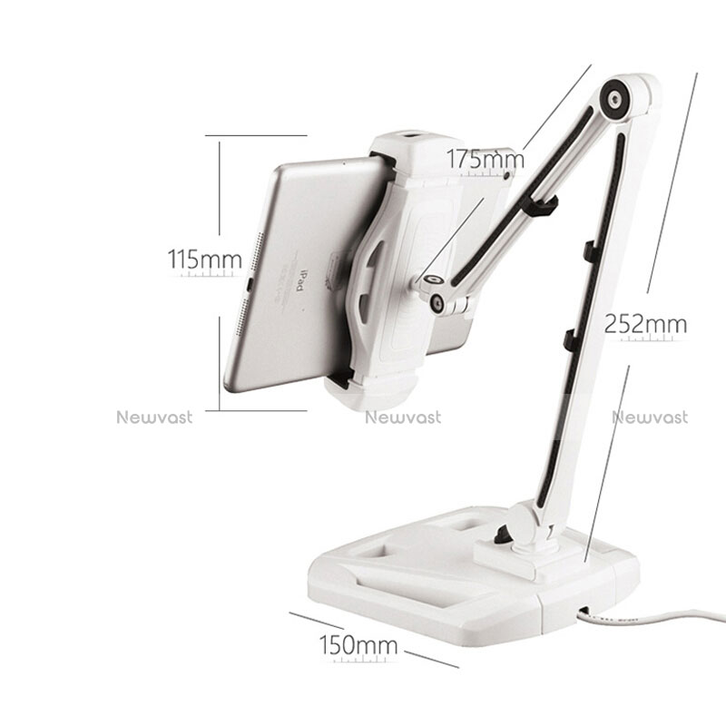 Flexible Tablet Stand Mount Holder Universal H07 for Apple iPad Pro 10.5 White