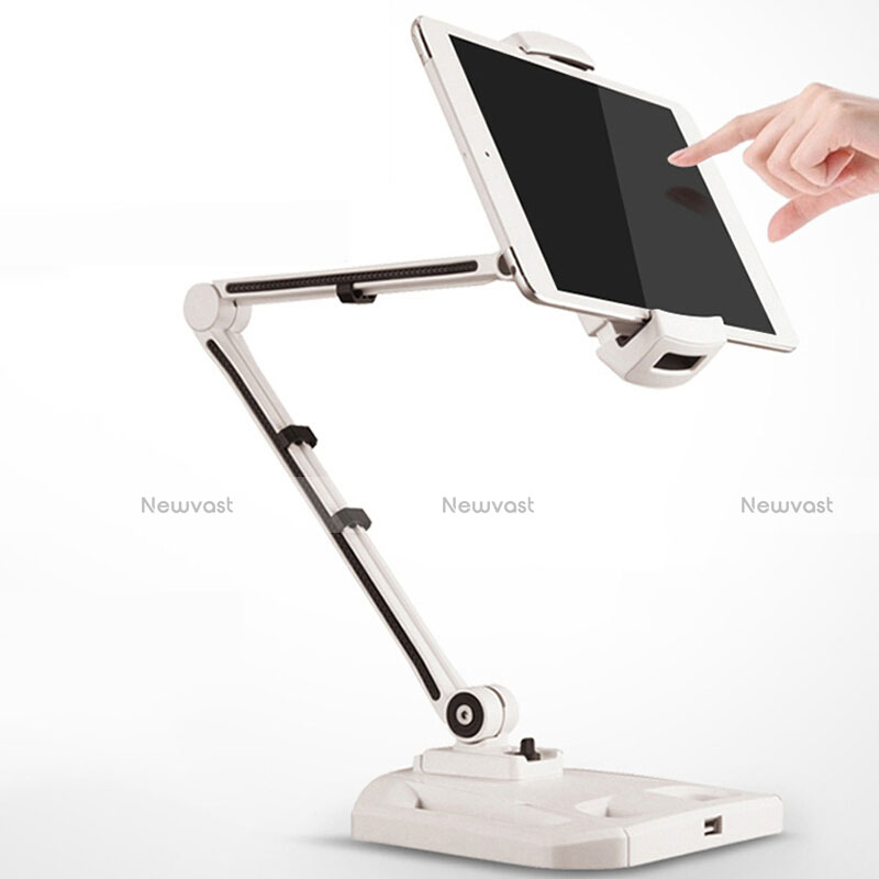 Flexible Tablet Stand Mount Holder Universal H07 for Samsung Galaxy Note 10.1 2014 SM-P600 White