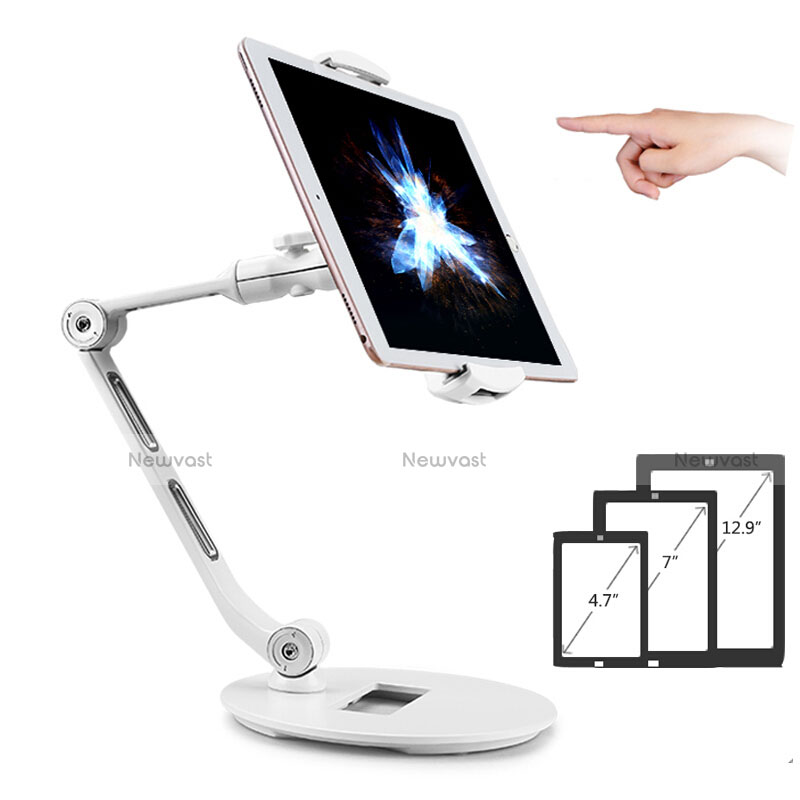Flexible Tablet Stand Mount Holder Universal H08 for Apple New iPad 9.7 (2018) White