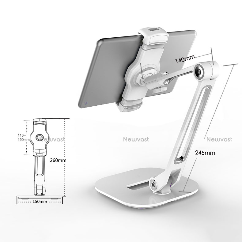 Flexible Tablet Stand Mount Holder Universal H10 for Amazon Kindle Oasis 7 inch White