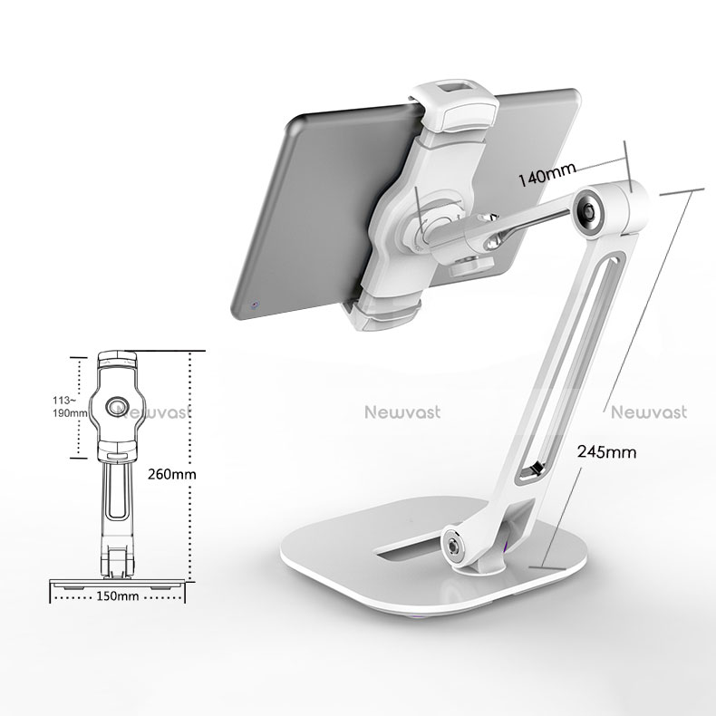 Flexible Tablet Stand Mount Holder Universal H10 for Apple iPad Mini White