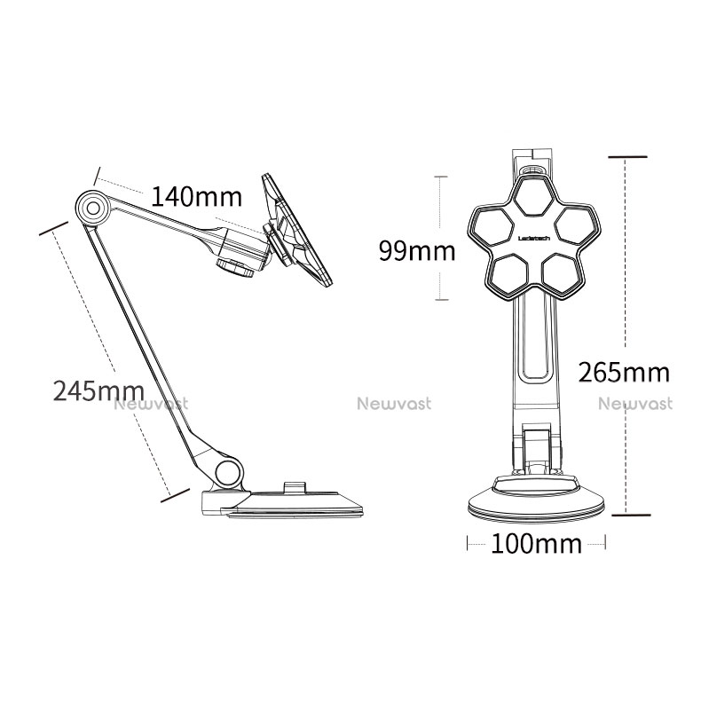 Flexible Tablet Stand Mount Holder Universal H14 for Huawei MediaPad M2 10.0 M2-A01 M2-A01W M2-A01L White