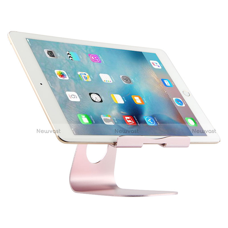 Flexible Tablet Stand Mount Holder Universal K15 for Huawei MateBook HZ-W09 Rose Gold