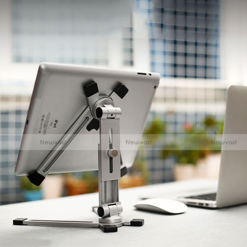 Flexible Tablet Stand Mount Holder Universal K19 for Microsoft Surface Pro 3 Silver