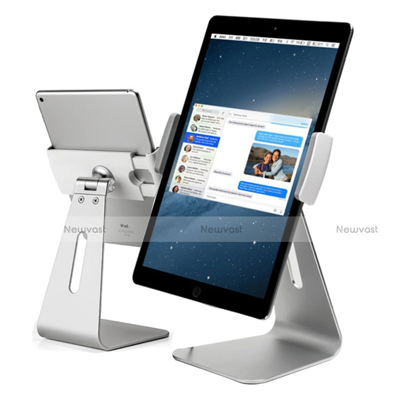 Flexible Tablet Stand Mount Holder Universal K21 for Apple iPad Air 10.9 (2020) Silver