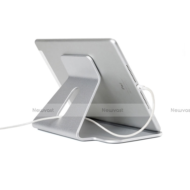 Flexible Tablet Stand Mount Holder Universal K21 for Apple iPad Air 3 Silver