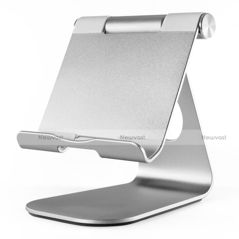 Flexible Tablet Stand Mount Holder Universal K23 for Samsung Galaxy Tab A6 10.1 SM-T580 SM-T585 Silver