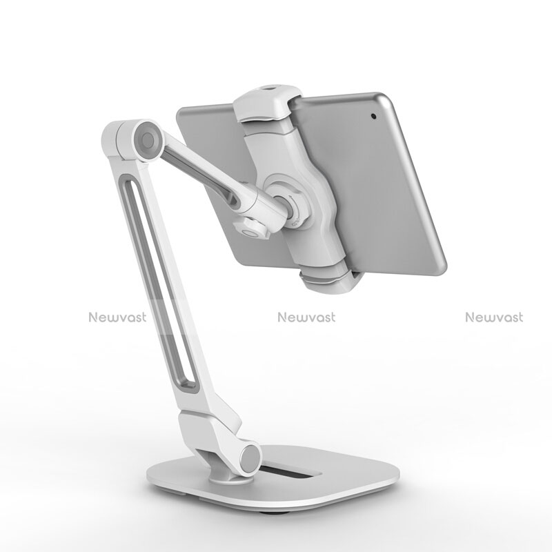 Flexible Tablet Stand Mount Holder Universal T44 for Samsung Galaxy Tab 4 10.1 T530 T531 T535 Silver