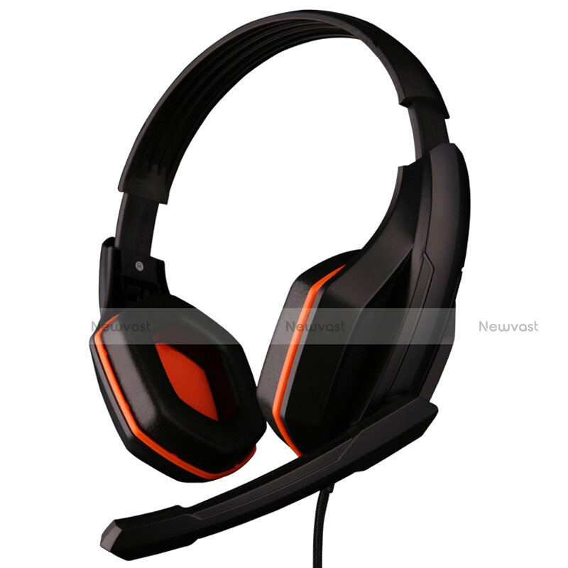 Foldable Sports Stereo Earphone Headphone H51 Orange