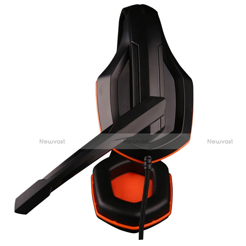 Foldable Sports Stereo Earphone Headphone H51 Orange