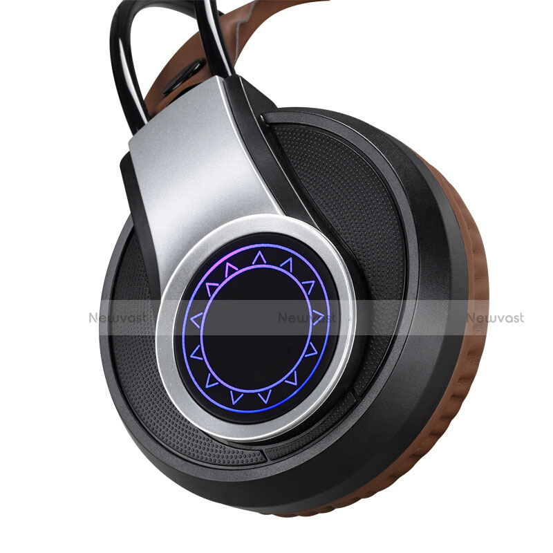 Foldable Sports Stereo Earphone Headphone H54 Brown