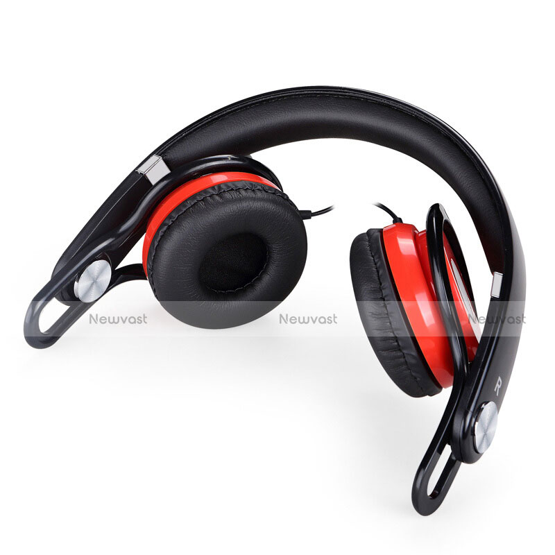 Foldable Sports Stereo Earphone Headphone H60 Red