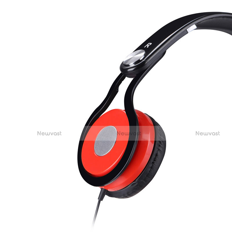 Foldable Sports Stereo Earphone Headphone H60 Red