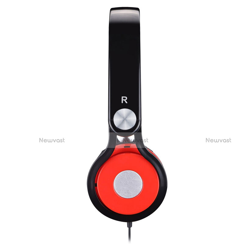 Foldable Sports Stereo Earphone Headphone H60 Red