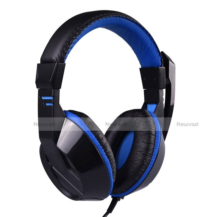Foldable Sports Stereo Earphone Headphone H63 Blue