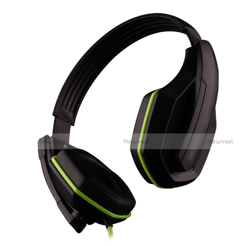 Foldable Sports Stereo Earphone Headset H51 Green