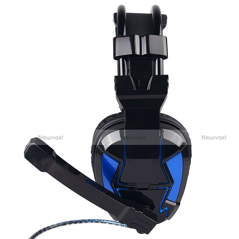 Foldable Sports Stereo Earphone Headset H52 Blue