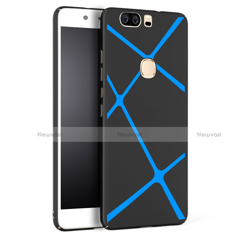 Hard Rigid Plastic Case Line Cover for Huawei Honor V8 Black