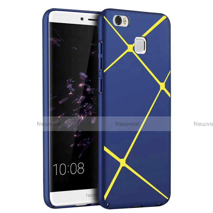 Hard Rigid Plastic Case Line Cover for Huawei Honor V8 Max Blue