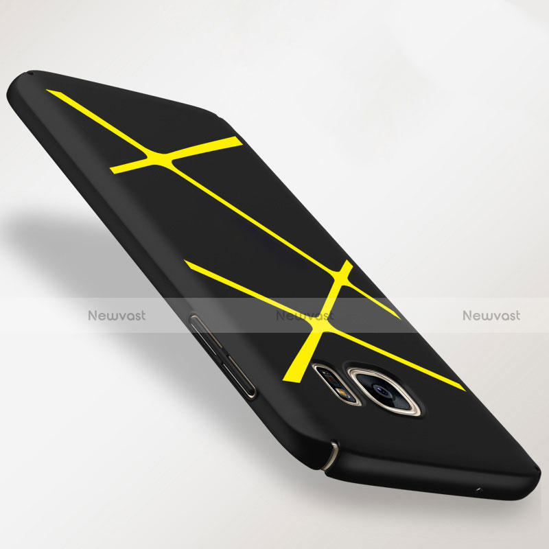 Hard Rigid Plastic Case Line Cover for Samsung Galaxy S7 G930F G930FD Yellow