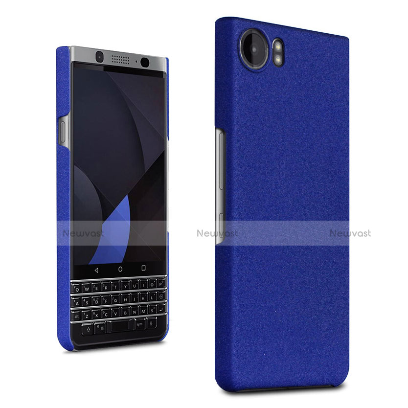 Hard Rigid Plastic Case Quicksand Cover for Blackberry KEYone Blue