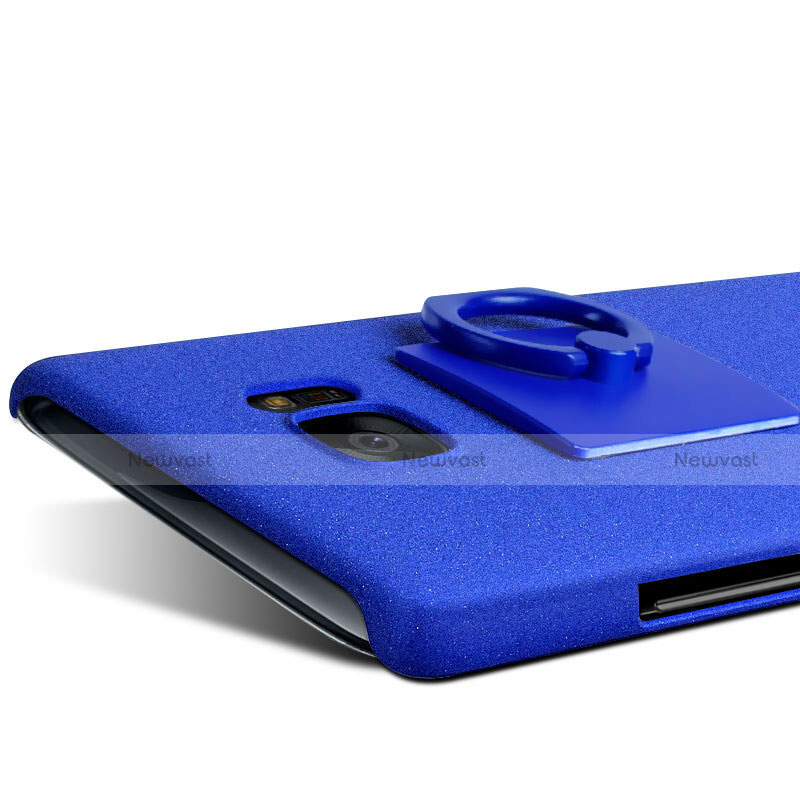 Hard Rigid Plastic Case Quicksand Cover for HTC U Ultra Blue